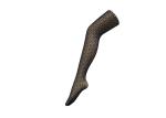 Girls Black Fishnet Tights That Look Like Stockings Snagging Resistance