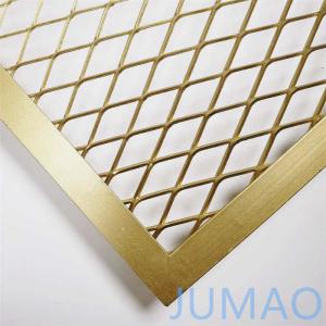 China Champagne Gold Architectural Expanded Metal Copper Mesh wholesale