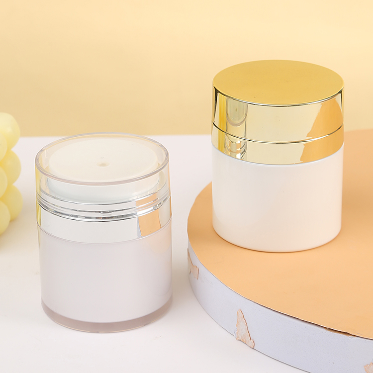 Acrylic Double Wall Nail Gel Jar for Customized Colors Makeup Plastic Cream Jar and Face Hand Hair Skin Care Body Scrub