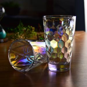 China Iridescent Honeycomb Tumbler Drinking Glasses For Bar wholesale