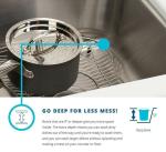 9" Depth Top Mount Stainless Steel Double Bowl Sink With Rounded Corners 20