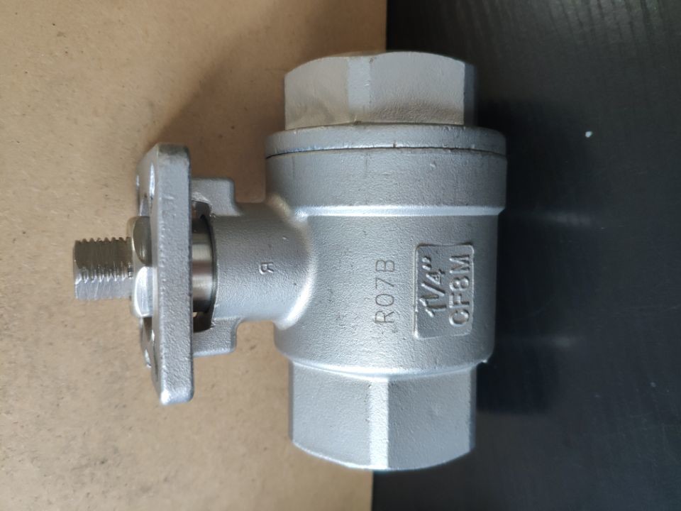 2PC ISO 5211 Cast Steel Ball Valve Easy Operated With Direct Mounting Pad