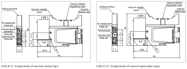 AZQ Series Mini Integrated Vacuum Generator