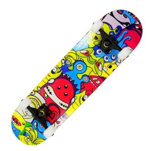 China Dragon Four Wheel Skateboard Red Pu Cushion Longboard Skateboard wholesale