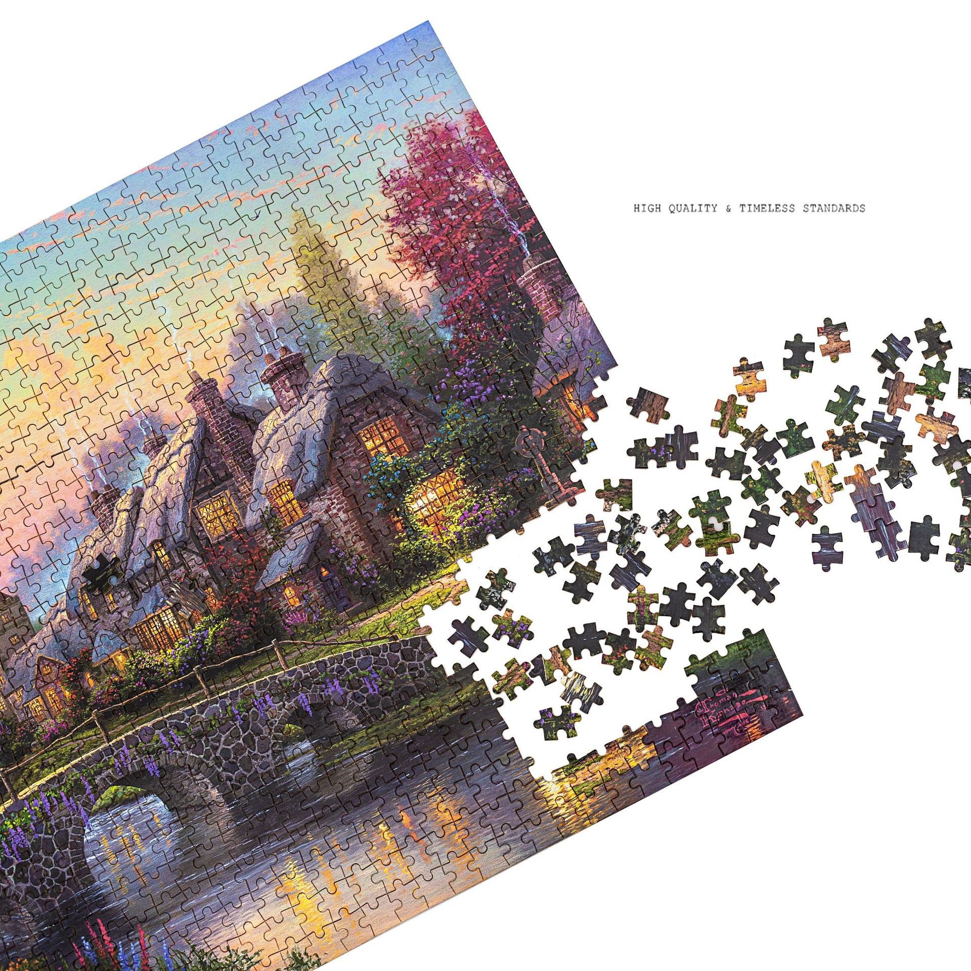 Sublimation Landscape 1.8mm Paper Jigsaw Puzzle Games 1000pcs
