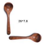 Log Teak Kitchen Wooden Utensils Round Square Non Stick Pan Wooden Spoon
