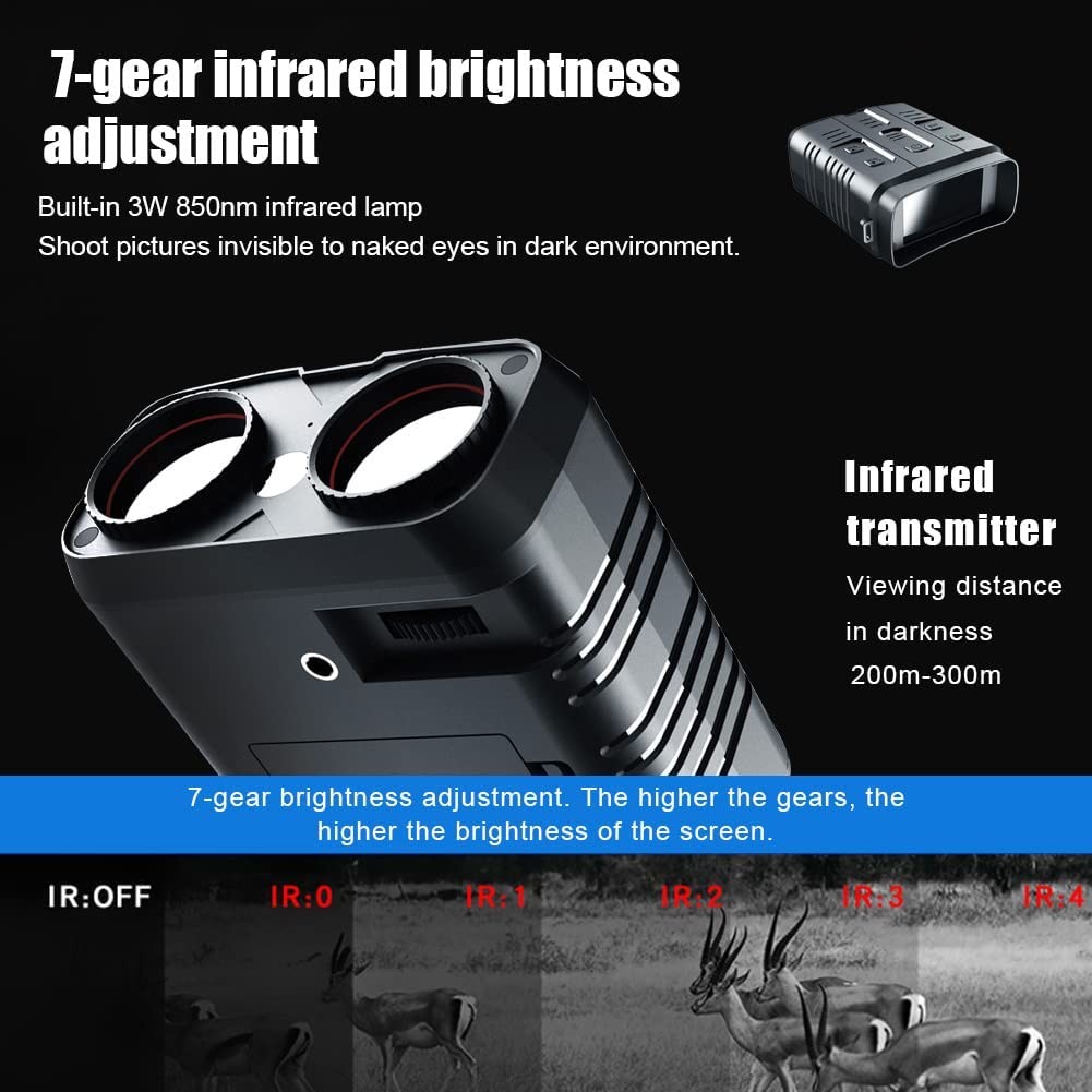 Digital Zoom Night Vision Scope 5X Infrared Light Telescope