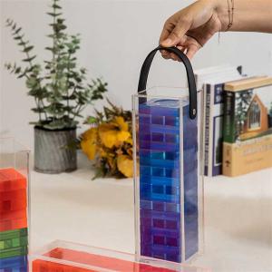 China Portable Monogram Crafts Acrylic Tumbling Tower Blocks Game wholesale
