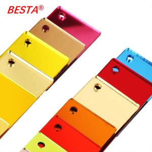China RoHS 3mm Rose Gold Mirror Acrylic Sheets 4x8 For Office Furniture wholesale