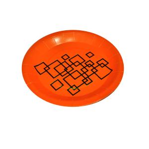 China SGS Amcrate 9inch Gold Foil Paper Plate Disposable For Home wholesale