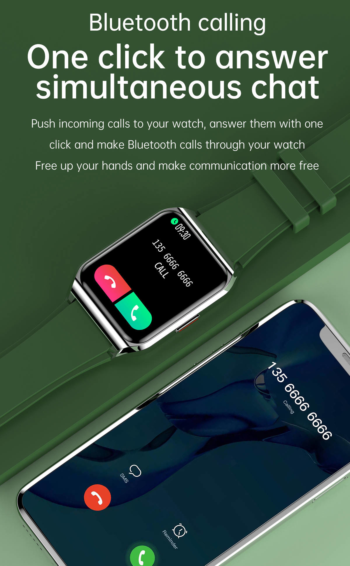 5.1 Bluetooth Women'S Smartwatches HRS3300 Heart Rate Sensor Weather Push Breathing Training