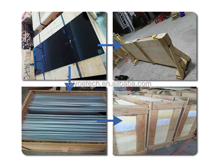 Black and White Ceramic Glass Sheet for Infrared Electric Cooker 3mm-12mm Thickness