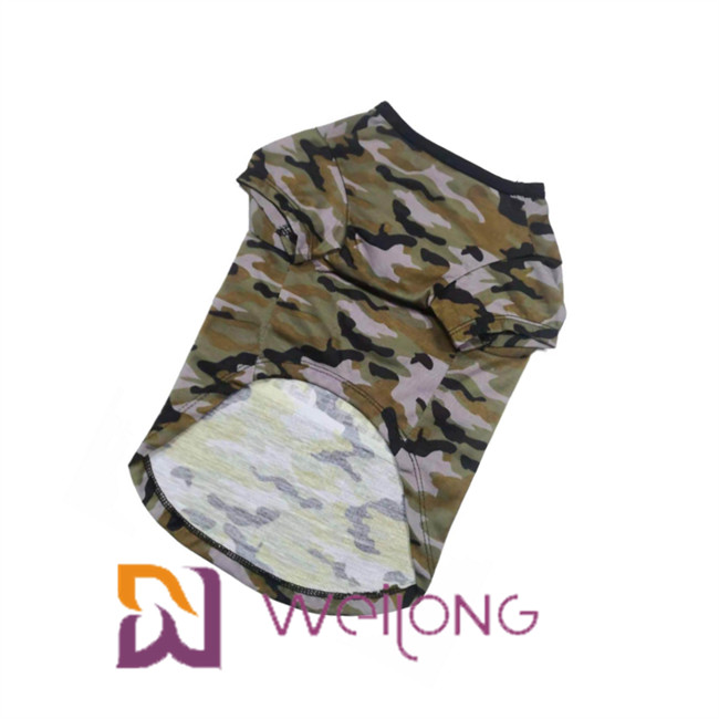 Poly Camo Skull Halloween Pet T Shirt for Dog 100% Poly Jersey 180G