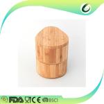 Natural Color Bamboo Salt And Pepper Mills , Wood Salt Shaker And Pepper Grinder