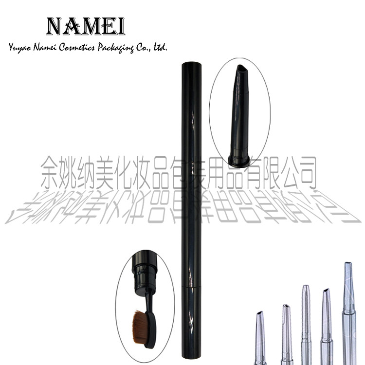 Custom Waterproof Auto Eyebrow Pencil With Brush Silk Screen Printing