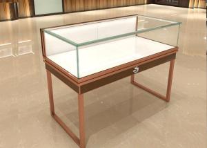 China Multifunction Commercial Jewelry Display Cases Glass Top With Drawer Board wholesale