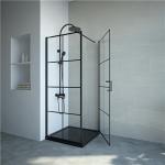 Black 6mm Tempered Glass Shower enclosures 800*800*1900mm