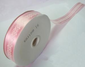 China Promtional Bright Pink Printing Ribbon Roll For Gift Wrapping wholesale