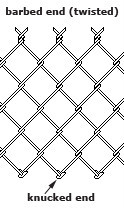 ASTM A 392 heavily galvanized chain link fence with 6ga wire
