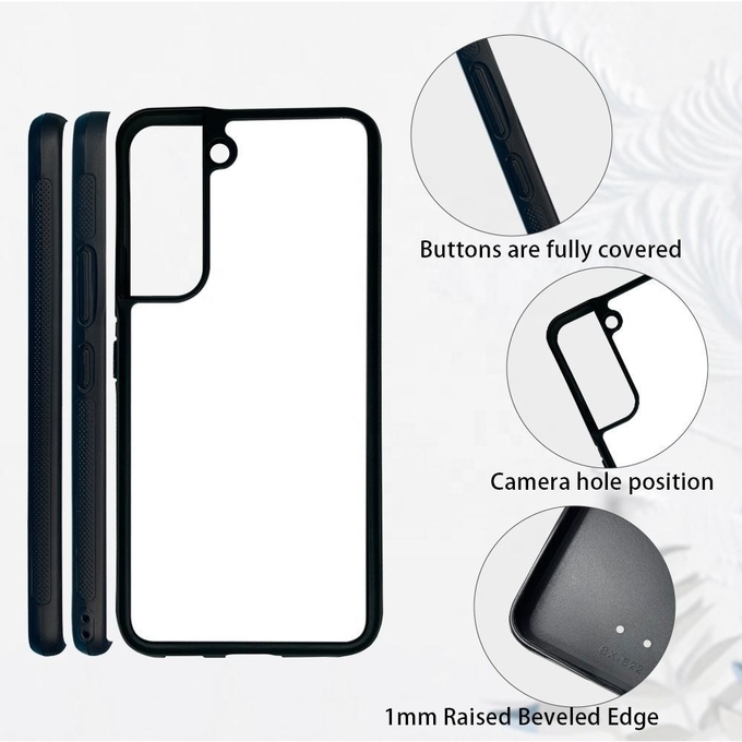 Stylish 2D Rubber Sublimation Phone Case For Samsung S22 S23 S24 S25 Plus Ultra