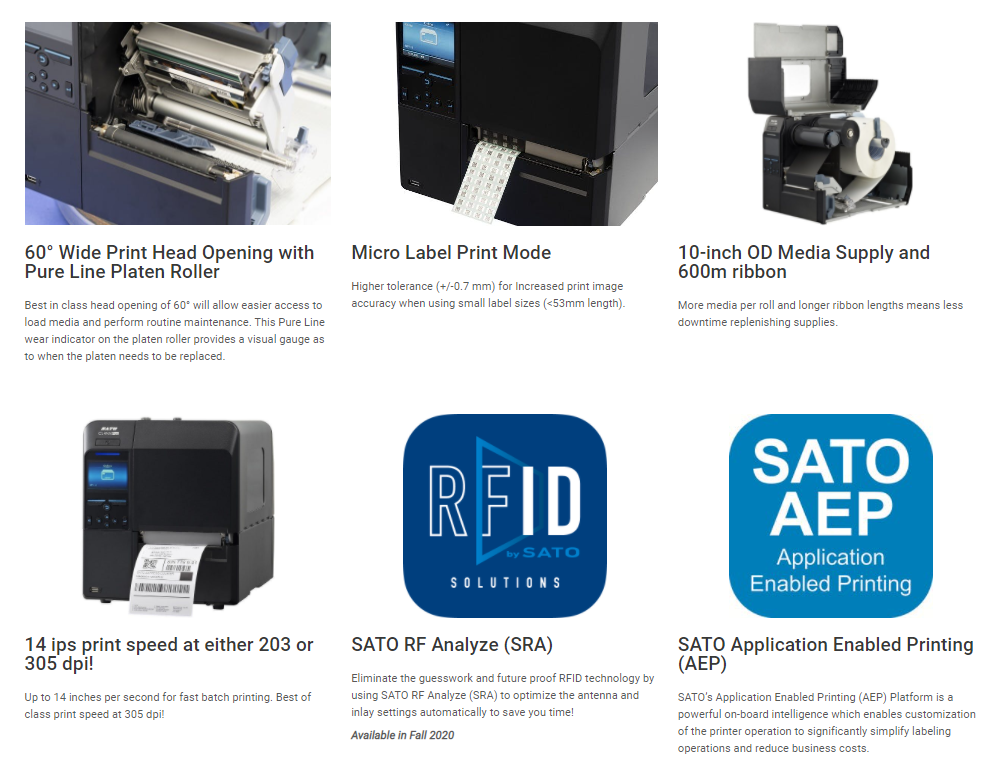 Sato Cl4nx Plus Dot Matrix Digital Label Printer Industrial Barcode Printer