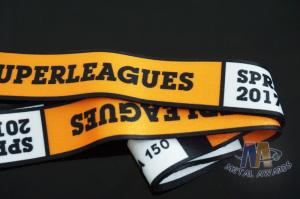 China Durable Polyester Sports Award Custom Medals Ribbons , Sublimation Custom Military Ribbons wholesale