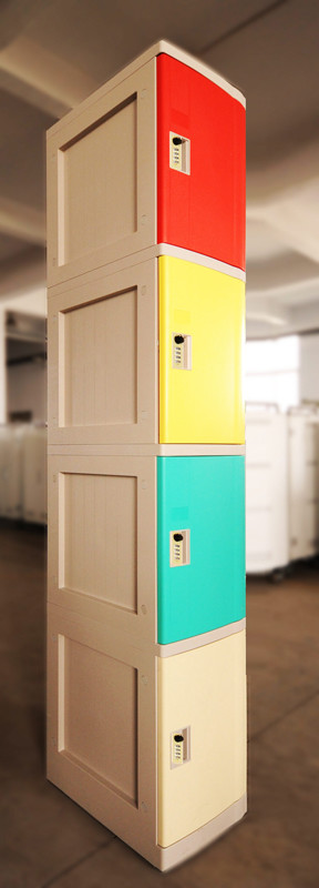 Keyless Employee Storage Lockers 2 Tier Corrosion Proof / Vandal Resistant