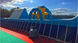 China Commercial Above Ground Swimming Pools Large Rectangular PVC Material wholesale