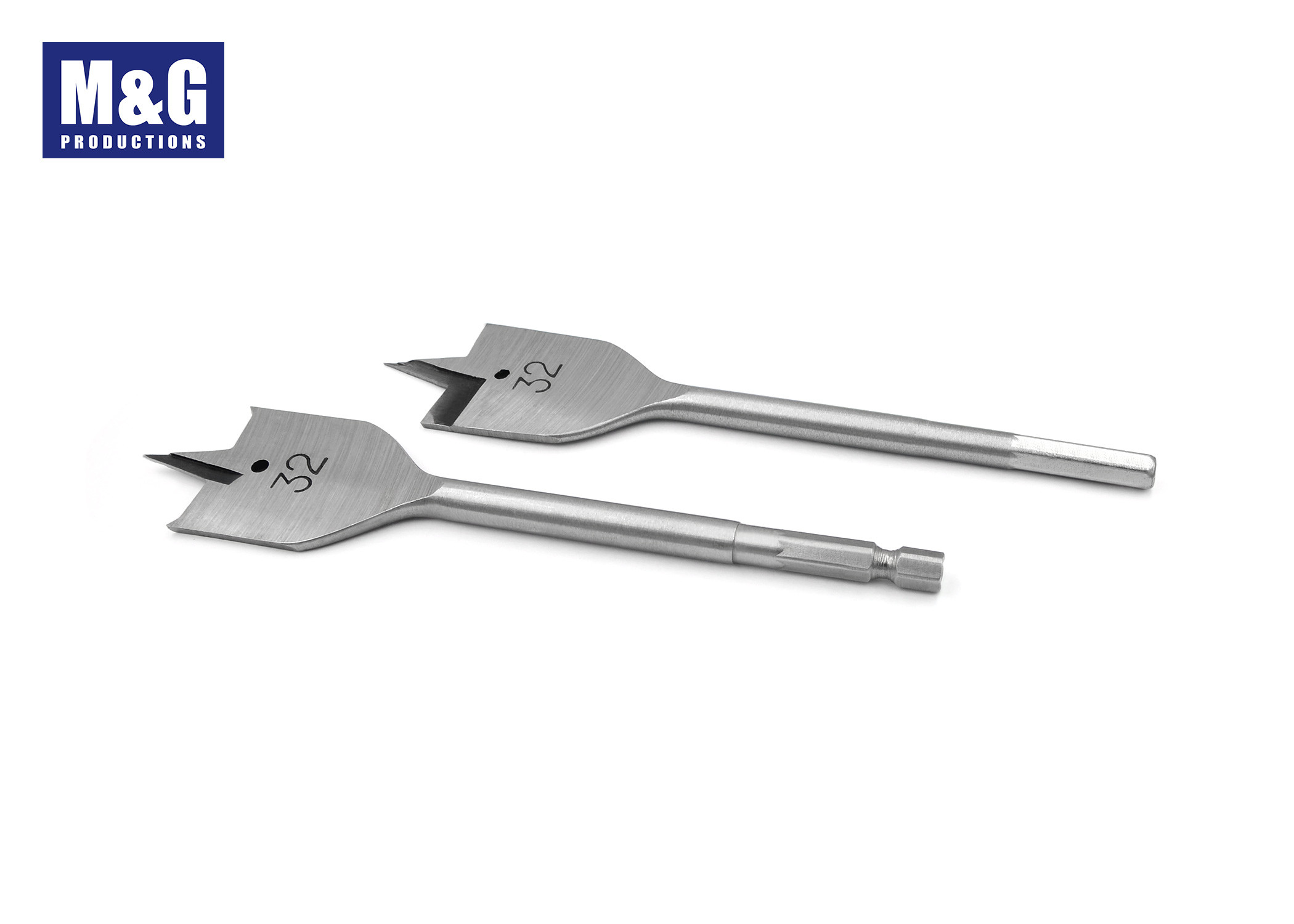 High Precision Jobber Drill Bit Hex Shank Flat Spade Wood Drill Bits With Heat Treatment