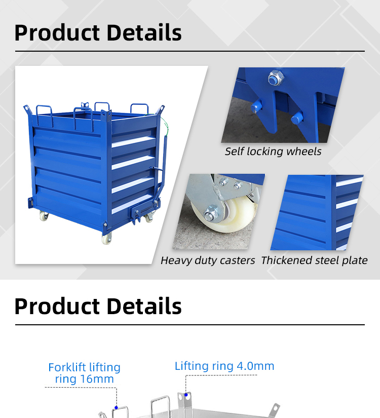 Industrial Fork Lift Drop Box Dumpster Easy Opperation