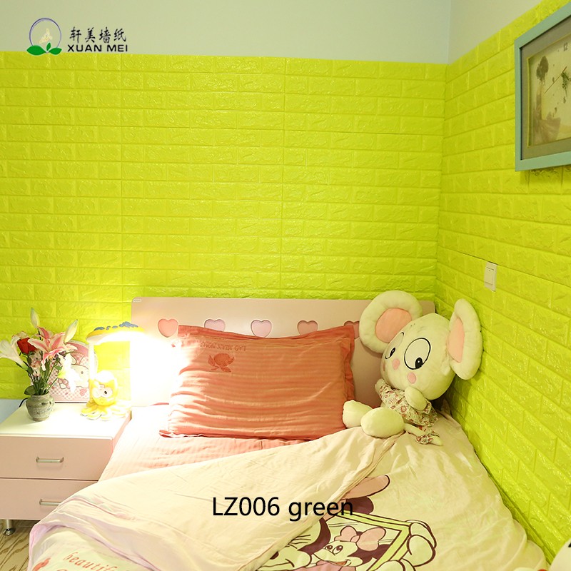 DIY Self Adhesive EVA Foam Wallpapers 3D Brick Wall Stickers for Modern Living Room Decor and Waterproof TV Background
