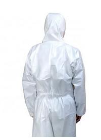 China SMS Disposable Protective Gowns , Breathable White Disposable Coveralls wholesale
