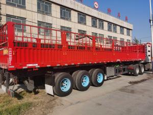 China 42 Foot 3 Axle Fence Tipping Semi-Trailer Stake Cargo Trailer 13m wholesale