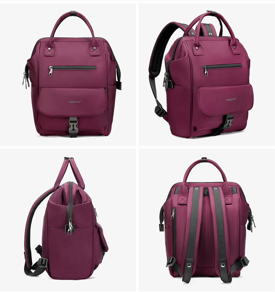 T-B3184 14 Inch Large Capacity Travel Laptop Backpack Mochila For Women