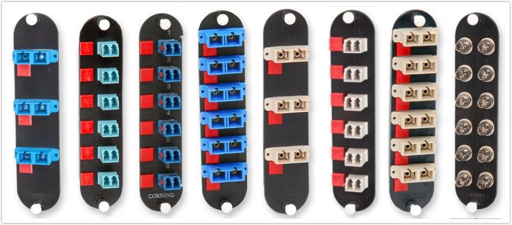 LC FC 12 Port Fiber Optic Adapter Panel Multimode Rack Mounted