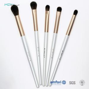 China 5PCS Shiny White ISO9001 Synthetic Hair Makeup Brush wholesale
