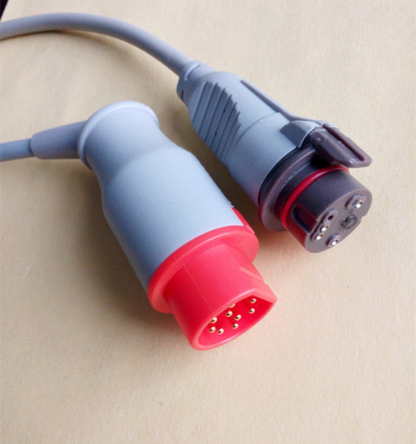 Siemens IBP Cable With HP Transducer Side Light Grey TPU Material Cable