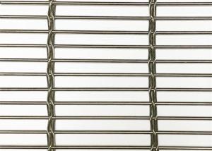 China 9.5mm Crimped Stainless Steel Architectural Mesh Plain Woven Wire Cable Mesh wholesale