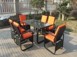 Contemporary Dining Set , UV Resistant KD Rattan Furniture Sets