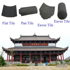 China Chinese Temple Material grey shingle roof tiles unglazed wholesale