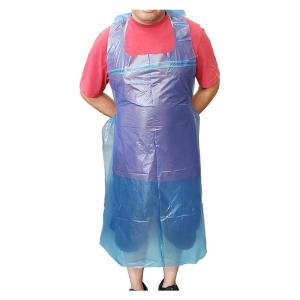 China Sleeveless Disposable CPE Plastic Aprons , Water Resistant Kitchen Apron wholesale
