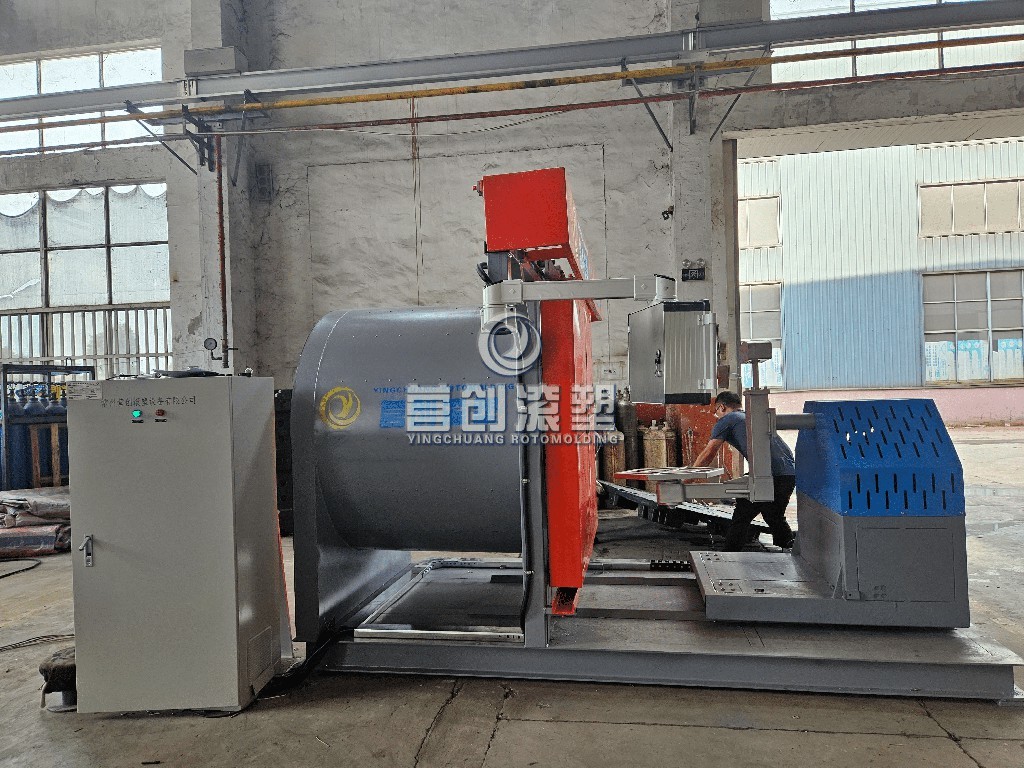 100KG L Arm Load Capacity electric heating rotational molding machine