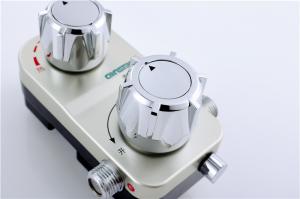 China Male Thermostatic Mixing Valve G1/2&quot; Ceramic Champagne For Hotel Winehouse wholesale