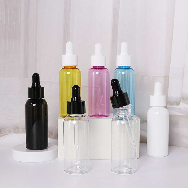 Plastic PP PET 100ml Essential Oil Bottle With Dropper