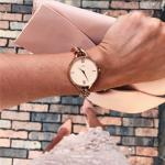 Metal Mesh Bracelet Watch For Girl , Bracelet Womens Watches Mineral Crystal