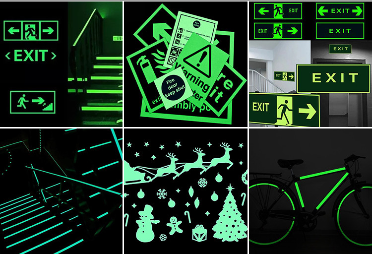 Waterproof Night Self-luminous Photoluminescent Luminous Glow In The Dark Safety Tape