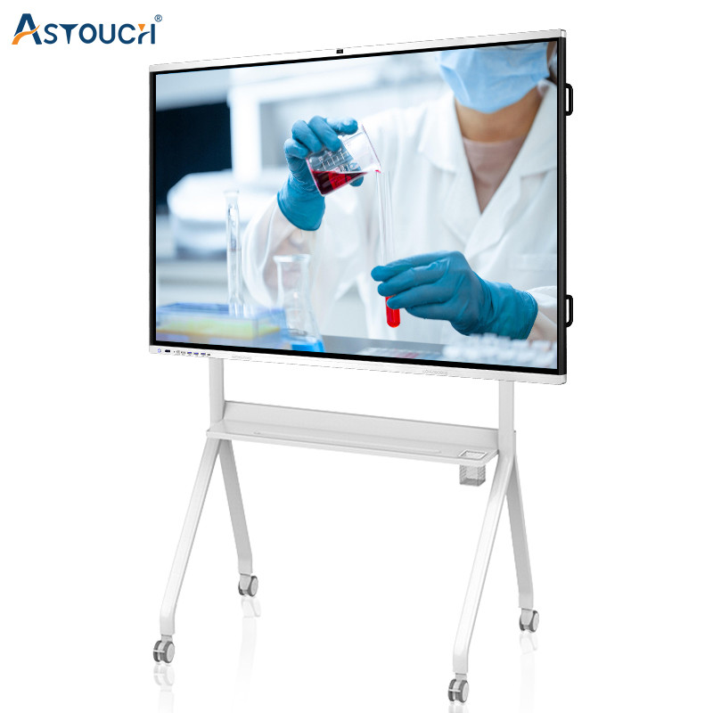 Android 11 White Touch Interactive Flat Panel 98 Inch Intelligent For Infrared Display