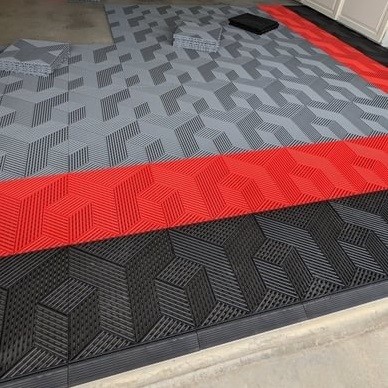 Factory readygo 3D Cubic garage floor tiles plastiuc flooring interlocking Car wash grate floor