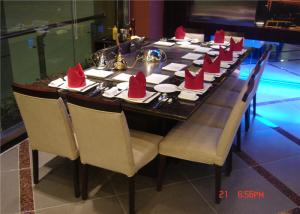 China 8 Seats Rectangle Teppanyaki Grill Table For Hotel / Restaurant wholesale