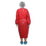 30gsm Disposable Isolation Gowns Universal Red PP Hospital